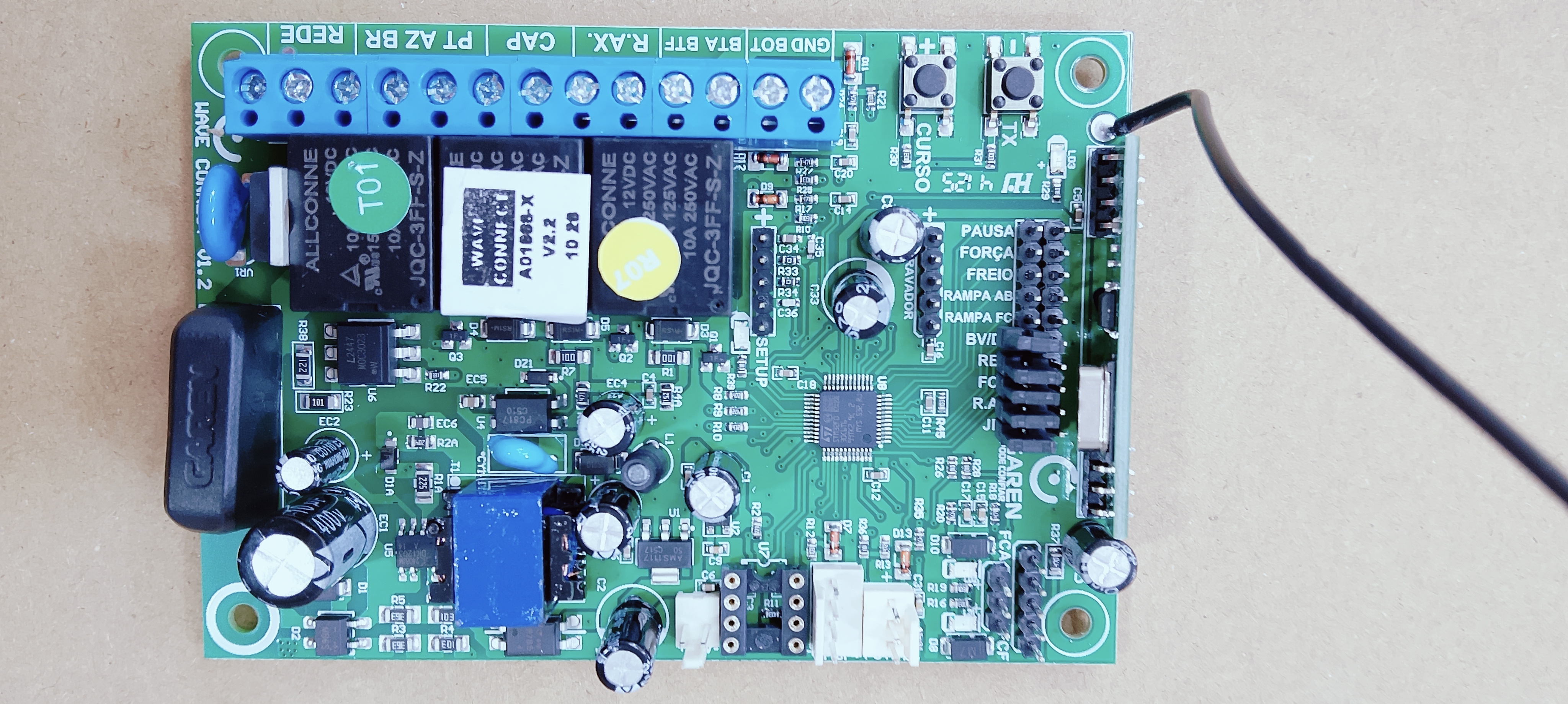 Placa de comando wuave 433 mhz