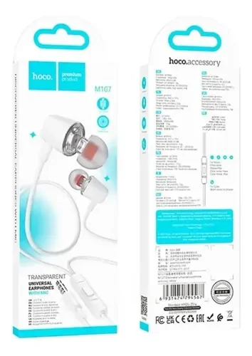 M107 AURICULAR CABLE 3.5 BLANCO