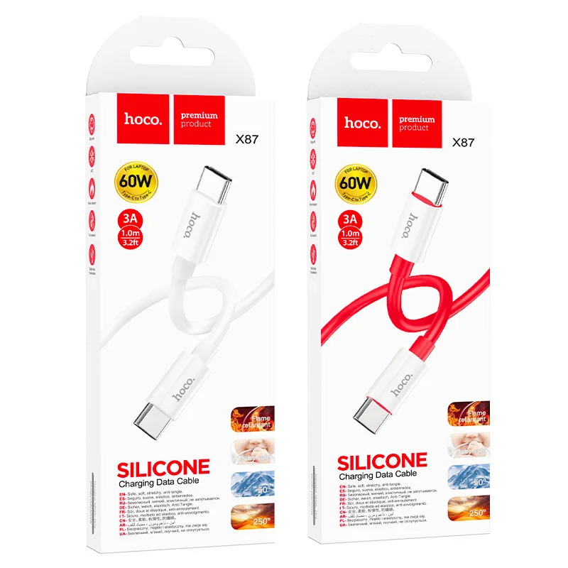 X87 CABLE T-C A T-C BLANCO 60W 1M