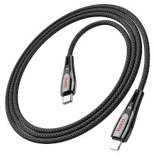 U133 CABLE TIPO-C A IP NEGRO 27W