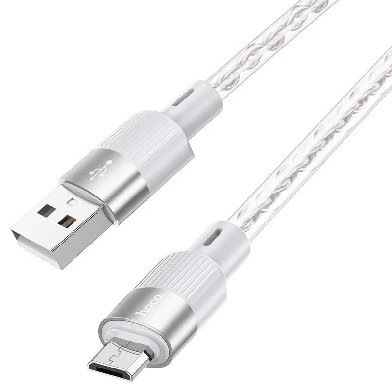 X99 CABLE USB A MICRO GRIS 2.4A L=1M