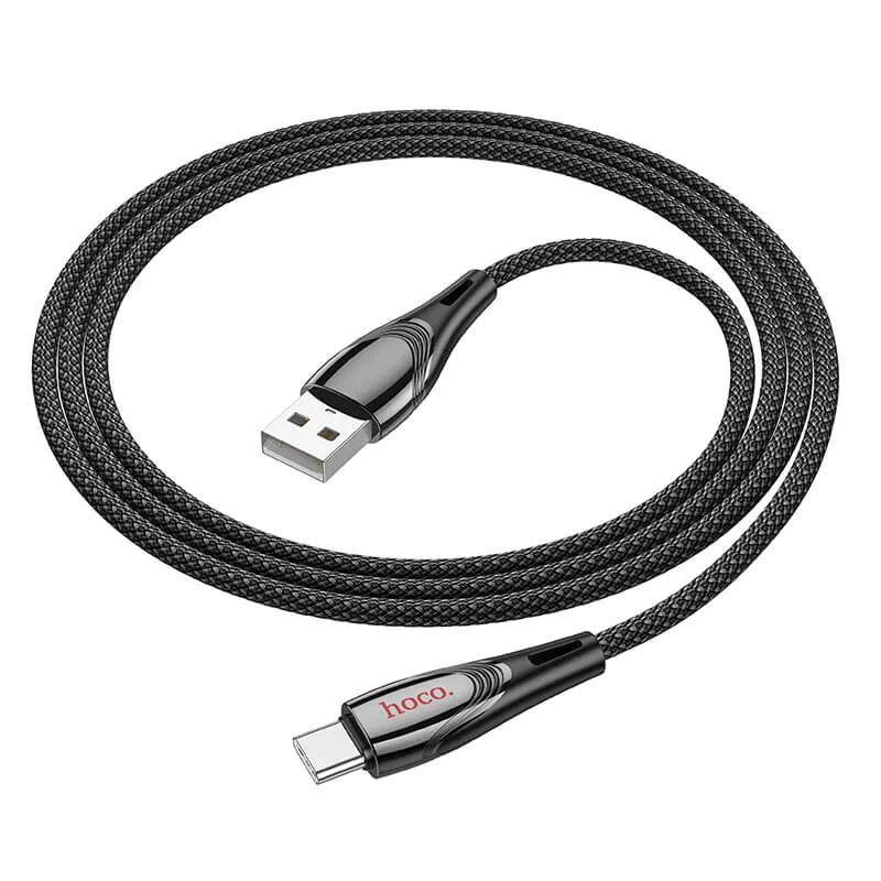 U133 CABLE USB-A A T-C NEGRO 3A