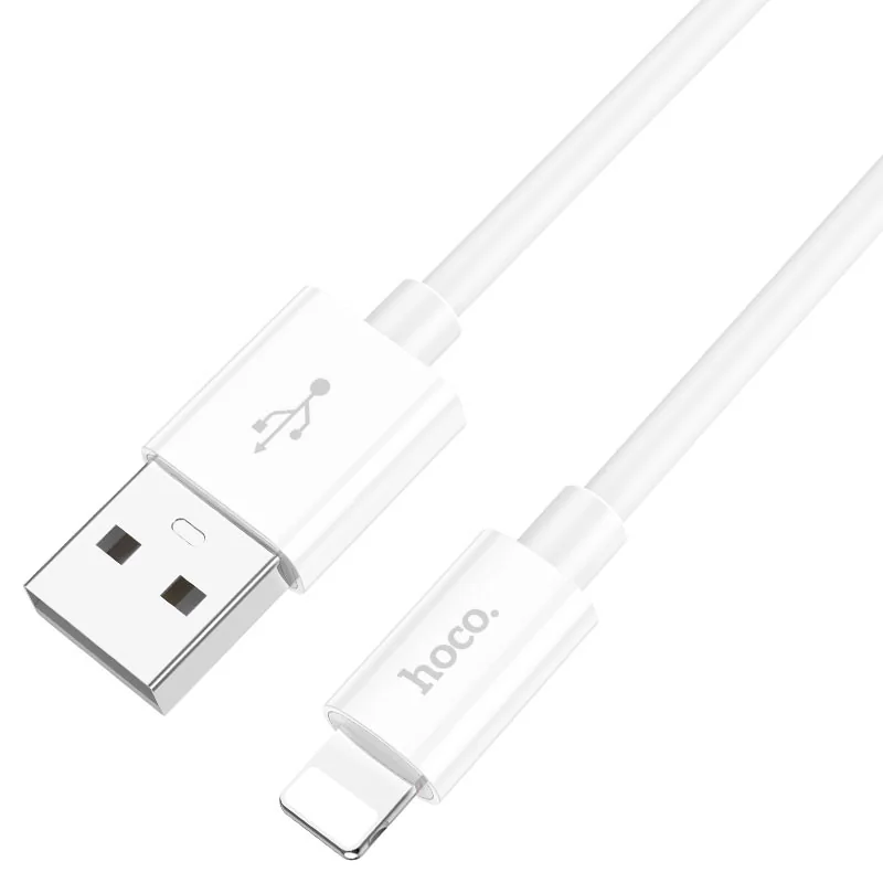 X87 CABLE USB-A A IP BLANCO 2.4A 1M