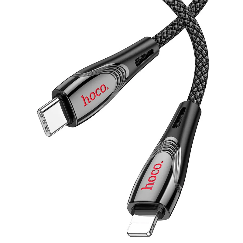 U133 CABLE USB-A A IP NEGRO 2.4A