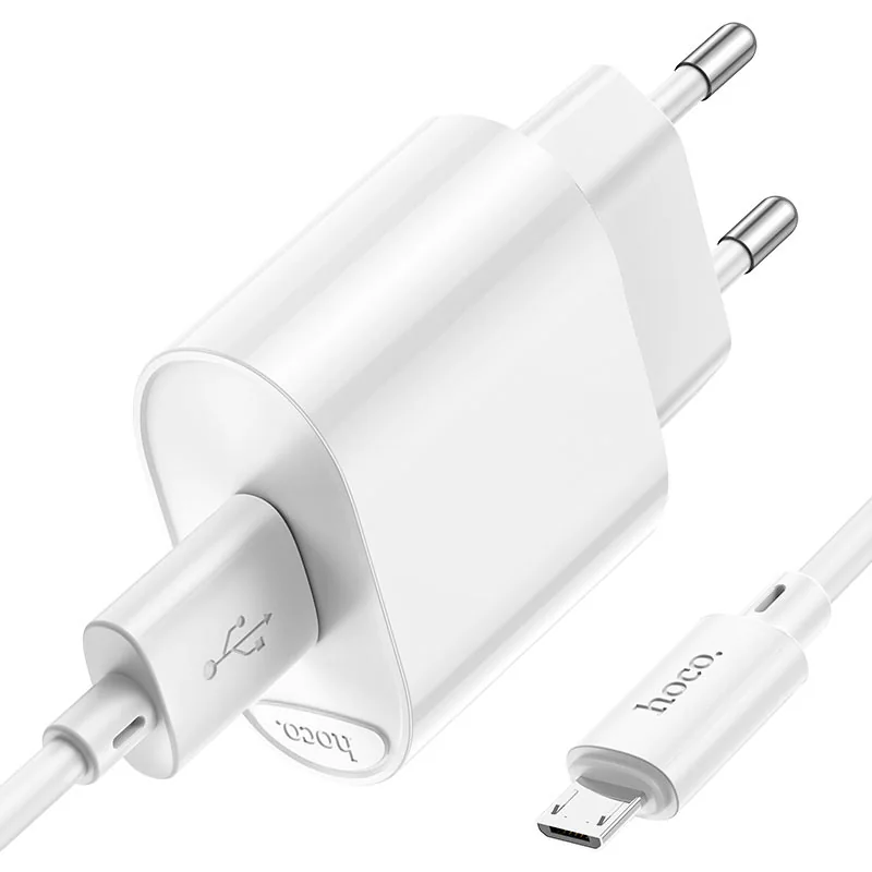 C109A(10.5W) CARGADOR SET CABLE MICRO BLANCO