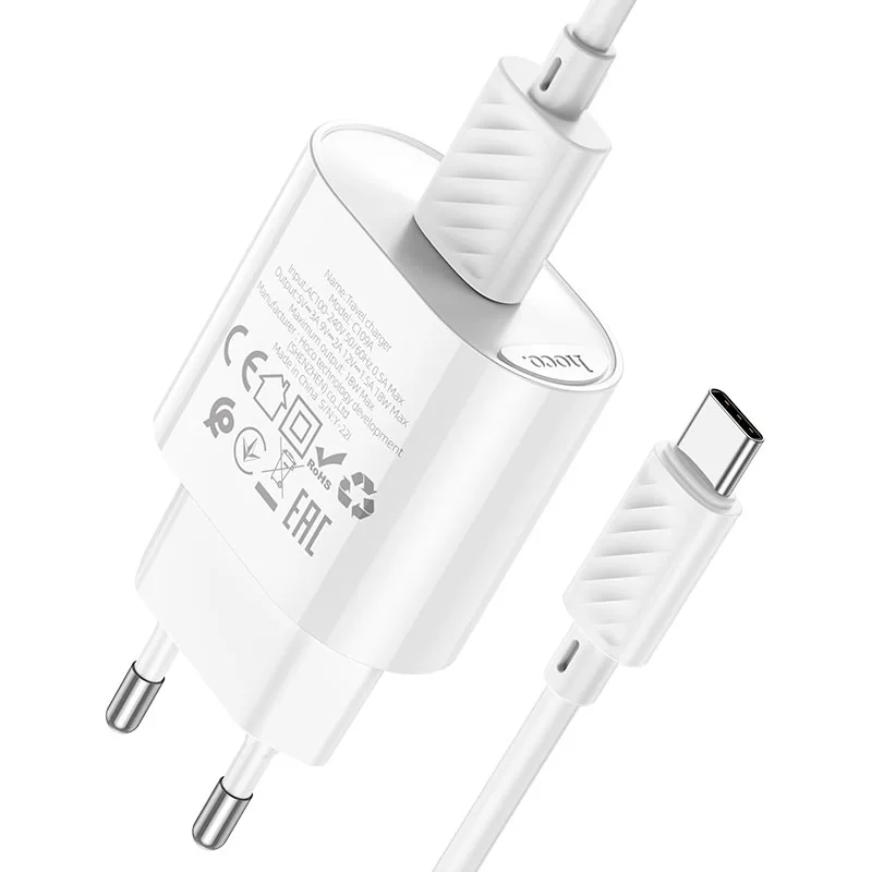 C109A(PD20W)CARGADOR SET(C TO C) BLANCO