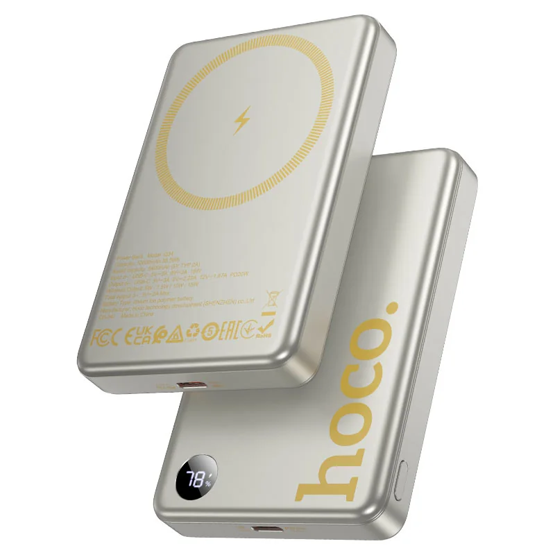 Q34 CARGADOR PORTATIL CARGA RAPIDA DORADO