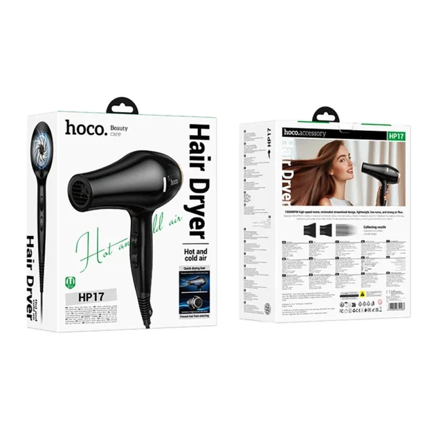 HP17 SECADOR DE PELO NEGRO